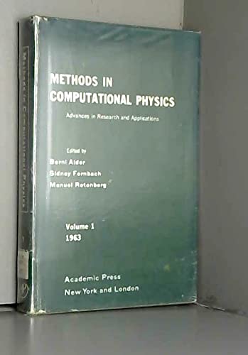 9780124608016: Methods in Computational Physics: Statistical Physics v. 1