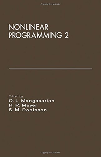 Stock image for Nonlinear programming, 2: Proceedings of the Special Interest Group on Mathematical Programming symposium, conducted by the Computer Sciences . of Wisconsin--Madison, April 15-17, 1974 for sale by Phatpocket Limited