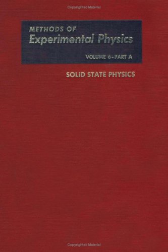 Stock image for Solid State Physics. Parts A : Preparation, Structure, Mechanical and Thermal Properties. Methods of Experimental Physics, vol. 6 for sale by Zubal-Books, Since 1961
