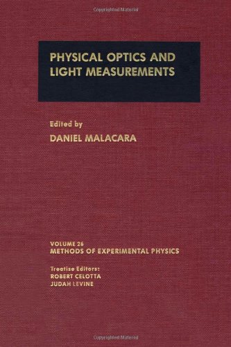 Imagen de archivo de Physical Optics and Light Measurements, (Methods in Experimental Physics Volume 26 ) a la venta por HPB-Red