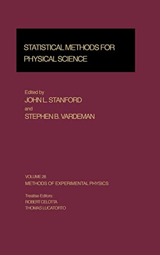Immagine dell'editore per Statistical Methods for Physical Science (Methods of Experimental Physics, Vol. 28) (Experimental Methods in the Physical Sciences) venduto da Phatpocket Limited