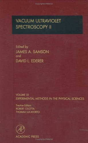 9780124759794: Vacuum Ultraviolet Spectroscopy II (Volume 32) (Experimental Methods in the Physical Sciences, Volume 32)
