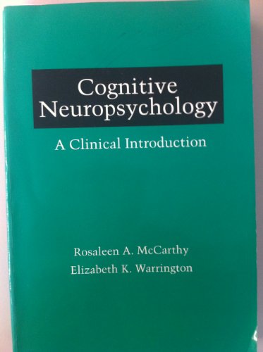 Imagen de archivo de Cognitive Neuropsychology : A Clinical Introduction a la venta por Better World Books