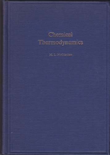 Imagen de archivo de Chemical Thermodynamics a la venta por Better World Books Ltd