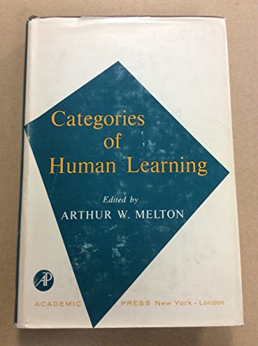 Stock image for Categories of Human Learning for sale by West With The Night