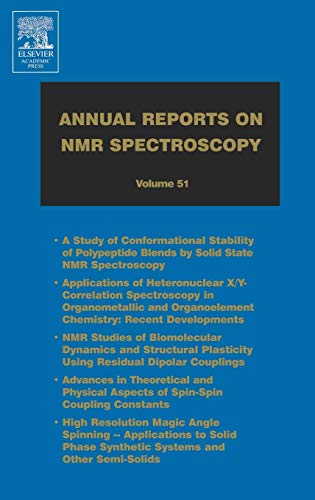 Stock image for Annual Reports on NMR Spectroscopy, Volume 51 for sale by The Book Exchange