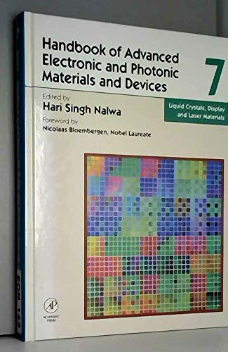 Beispielbild fr Liquid crystals, display, and laser materials (Handbook of advanced electronic and photonic materials and devices) Hari Singh Nalwa zum Verkauf von CONTINENTAL MEDIA & BEYOND