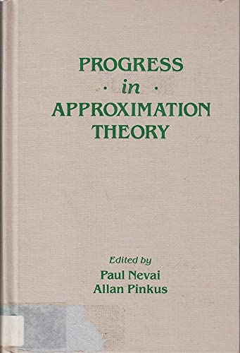 Imagen de archivo de Progress in Approximation Theory a la venta por McCord Books