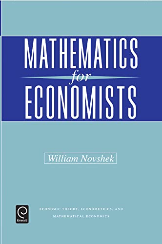 9780125225755: Mathematics for Economists