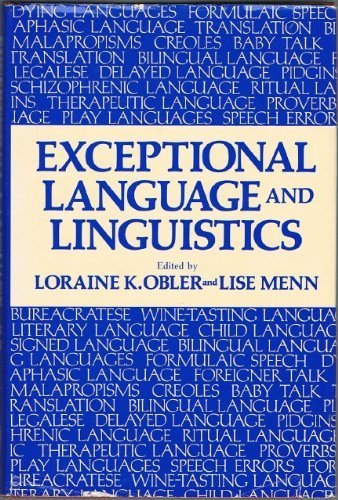 Imagen de archivo de Exceptional Language and Linguistics a la venta por Better World Books