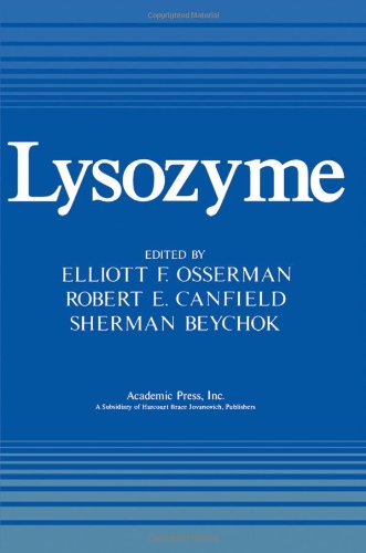 Imagen de archivo de Lysozyme a la venta por Solr Books