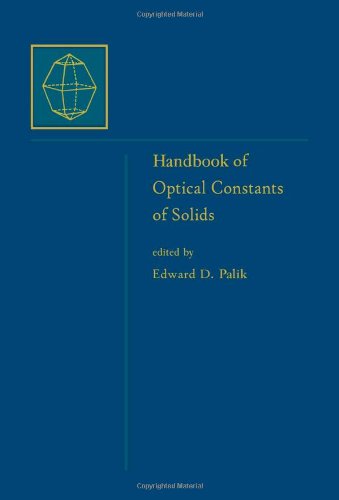 9780125444156: Handbook of Optical Constants of Solids