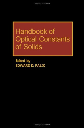 Stock image for Handbook of Optical Constants of Solids for sale by Better World Books