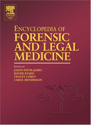 Beispielbild fr Encyclopedia of forensic and legal medicine. zum Verkauf von Kloof Booksellers & Scientia Verlag