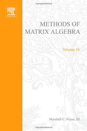 9780125488501: Methods of Matrix Algebra