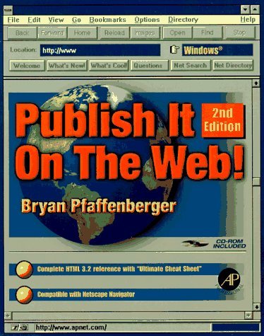 9780125531603: Publish It on the Web!: Windows Version