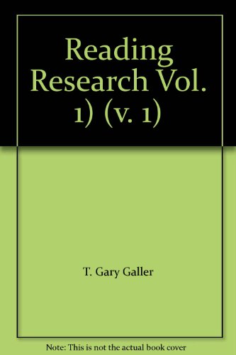 Beispielbild fr Reading Research: Advances in Theory and Practice (Volume 1) zum Verkauf von Anybook.com