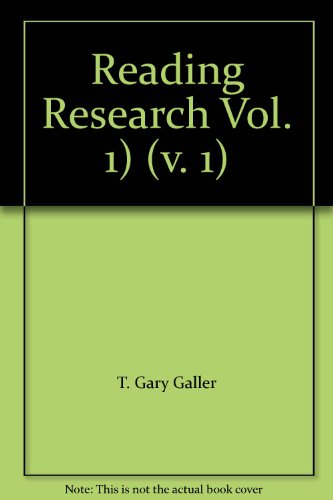 9780125723015: Reading Research: v. 1: Advances in Theory and Practice (Reading Research: Advances in Theory and Practice)