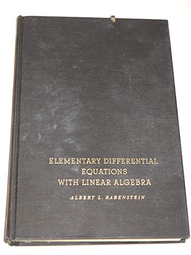 Stock image for Elementary Differential Equations with Linear Algebra for sale by Wonder Book