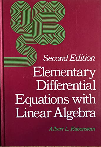 9780125739436: Elementary differential equations with linear algebra