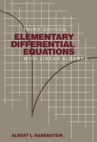 Stock image for Elementary Differential Equations with Linear Algebra for sale by Better World Books