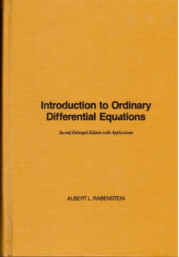 9780125739573: Introduction to Ordinary Differential Equations