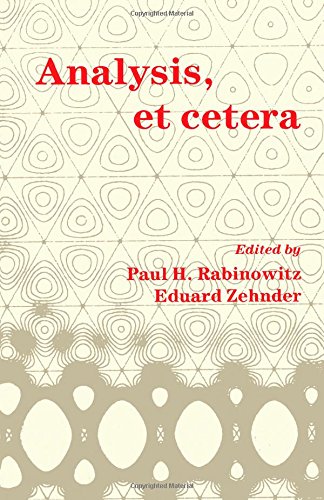 Stock image for Analysis, Et Cetera: Research Papers Published in Honor of Jurgen Moser's 60th Birthday for sale by Phatpocket Limited