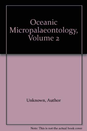 9780125773027: Oceanic Micropalaeontology