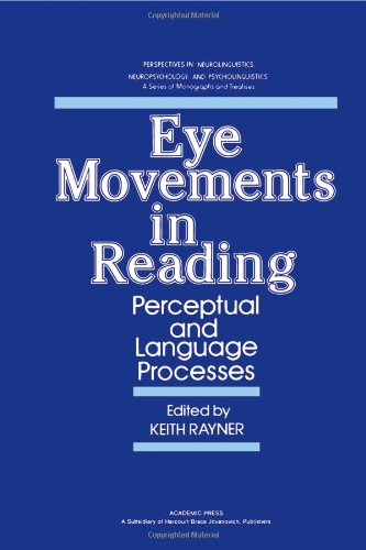 Beispielbild fr Eye Movements in Reading : Perceptual and Language Processes zum Verkauf von Better World Books