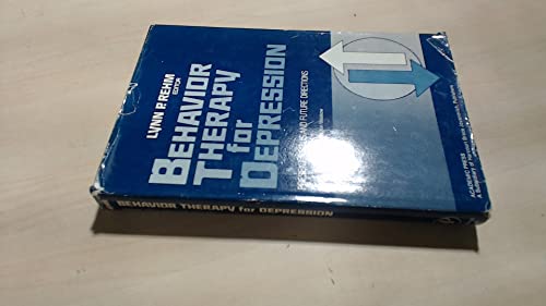 Beispielbild fr Behaviour Therapy for Depression: Present Status and Future Directions zum Verkauf von Anybook.com