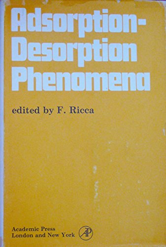 Beispielbild fr Adsorption-desorption Phenomena: Symposium Proceedings zum Verkauf von Ammareal