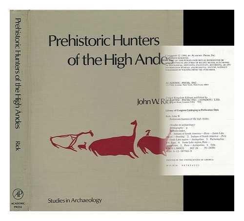 Stock image for Prehistoric Hunters of the High Andes for sale by N. Fagin Books