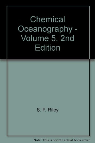 Stock image for Chemical Oceanography for sale by Better World Books Ltd