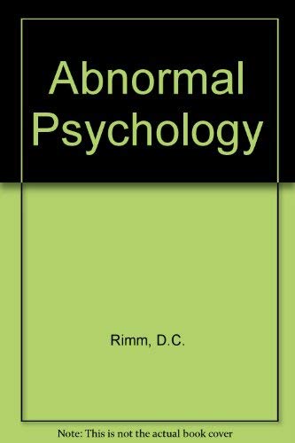 Stock image for Abnormal Psychology for sale by Victoria Bookshop