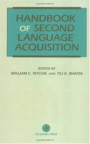 9780125890427: Handbook of Second Language Acquisition