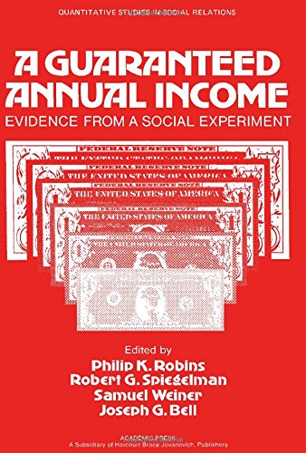 Beispielbild fr Guaranteed Annual Income : Evidence from a Social Experiment zum Verkauf von Better World Books