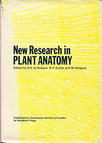 Beispielbild fr New Research in Plant Anatomy. zum Verkauf von Plurabelle Books Ltd