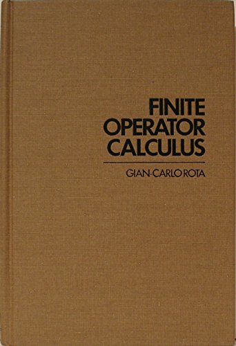 9780125966504: Finite Operator Calculus