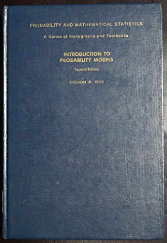 9780125984607: Introduction to Probability Models (Probability & Mathematical Statistics Monograph)