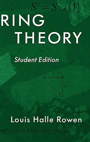 9780125998406: Ring Theory: Student Edition