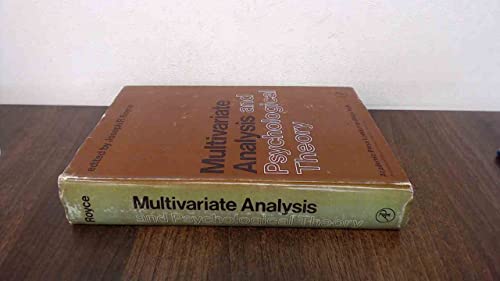 Stock image for Multivariate Analysis and Psychological Theory: 3rd Banff Conference Proceedings for sale by medimops