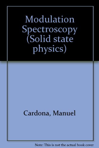 9780126077711: Modulation Spectroscopy