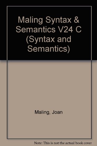 Beispielbild fr Modern Icelandic Syntax (Syntax and Semantics) zum Verkauf von Anybook.com