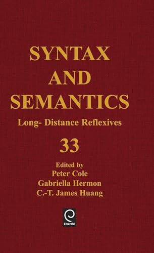Beispielbild fr Long Distance Reflexives, Volume 33 (Syntax and Semantics) (Syntax and Semantics) zum Verkauf von thebookforest.com