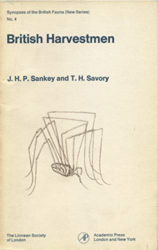 Stock image for British Harvestmen: Arachnida - Opiliones (Synopses of the British Fauna, New Series) for sale by The Mill Bookshop