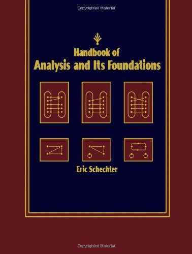 Beispielbild fr Handbook of Analysis and Its Foundations: A Handbook [English] [Hardcover] Eric Schechter algebra topology normed spaces integration theory topological vector spaces differential equations Mathematcs Mathe Informatiker Mathematische Analyse Analysis Mathematik Informatik This text provides an introduction to a wide range of topics in analysis including set theory and mathematical logic; algebra; toplogy; normed spaces; integration theory; toplogical vector spaces; and differential equations.Handbook of Analysis and Its Foundations is a self-contained and unified handbook on mathematical analysis and its foundations. Intended as a self-study guide for advanced undergraduates and beginning graduatestudents in mathematics and a reference for more advanced mathematicians, this highly readable book provides broader coverage than competing texts in the area. Handbook of Analysis and Its Foundations provides an introduction to a wide range of topics, including: algebra; topology; normed space zum Verkauf von BUCHSERVICE / ANTIQUARIAT Lars Lutzer