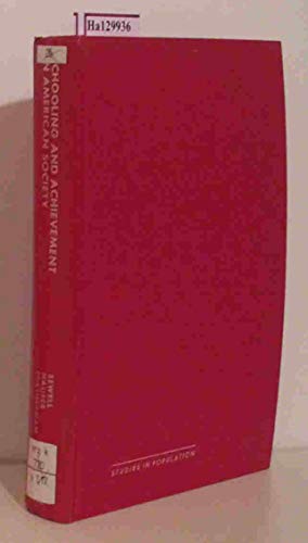 Beispielbild fr Schooling and achievement in American society (Studies in population) zum Verkauf von HPB-Red