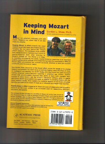 9780126392906: Keeping Mozart in Mind