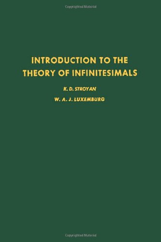 Imagen de archivo de Introduction to the Theory of Infinitesimals (Pure and Applied Mathematics 72) a la venta por Zubal-Books, Since 1961