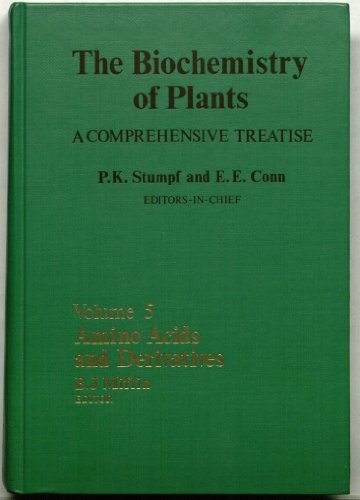 Stock image for Amino Acids and Derivatives (V. 5) (The Biochemistry of Plants: A Comprehensive Treatise) (Volume 5) for sale by Anybook.com